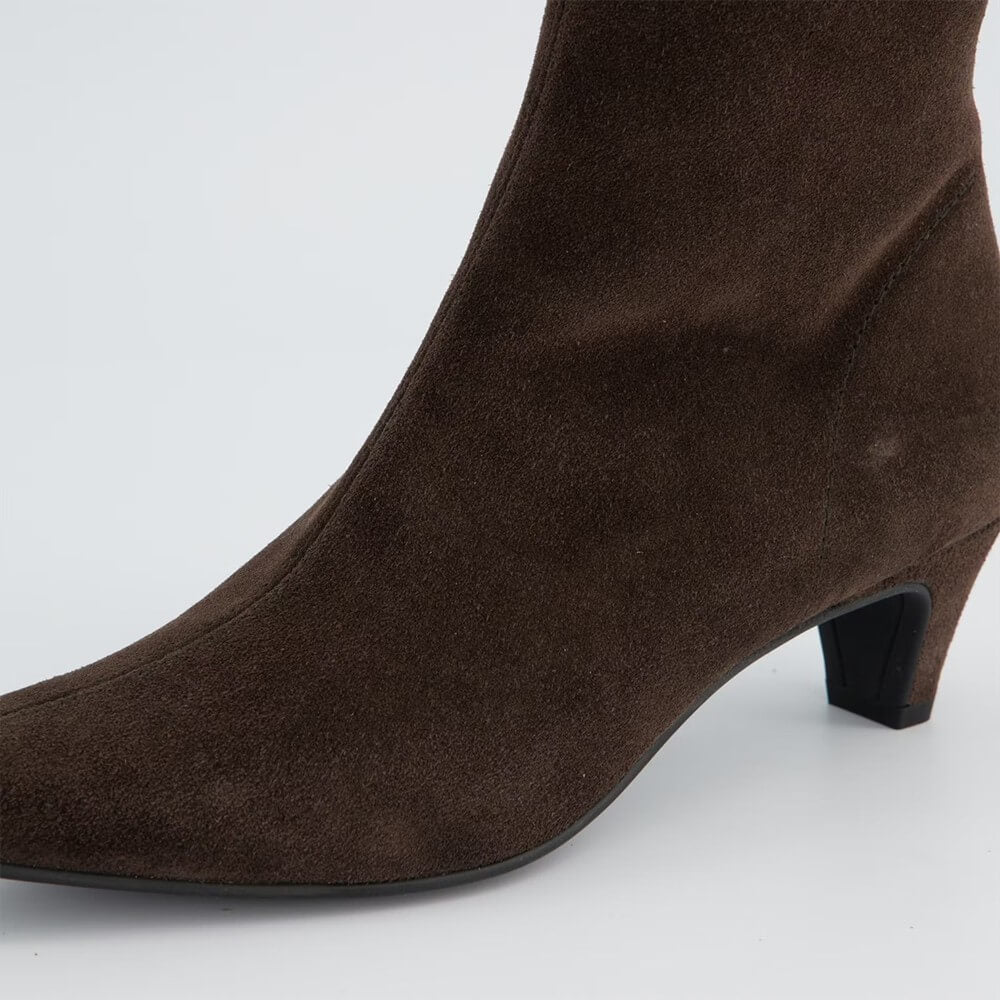 Paul Green 8288 Brown Suede Ankle Boot