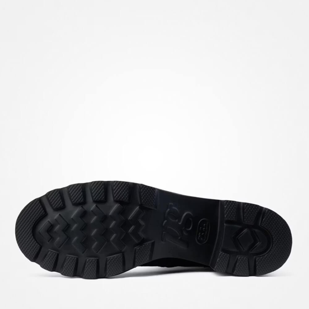 Paul Green Black Suede Block Heel Ankle Boots 8133