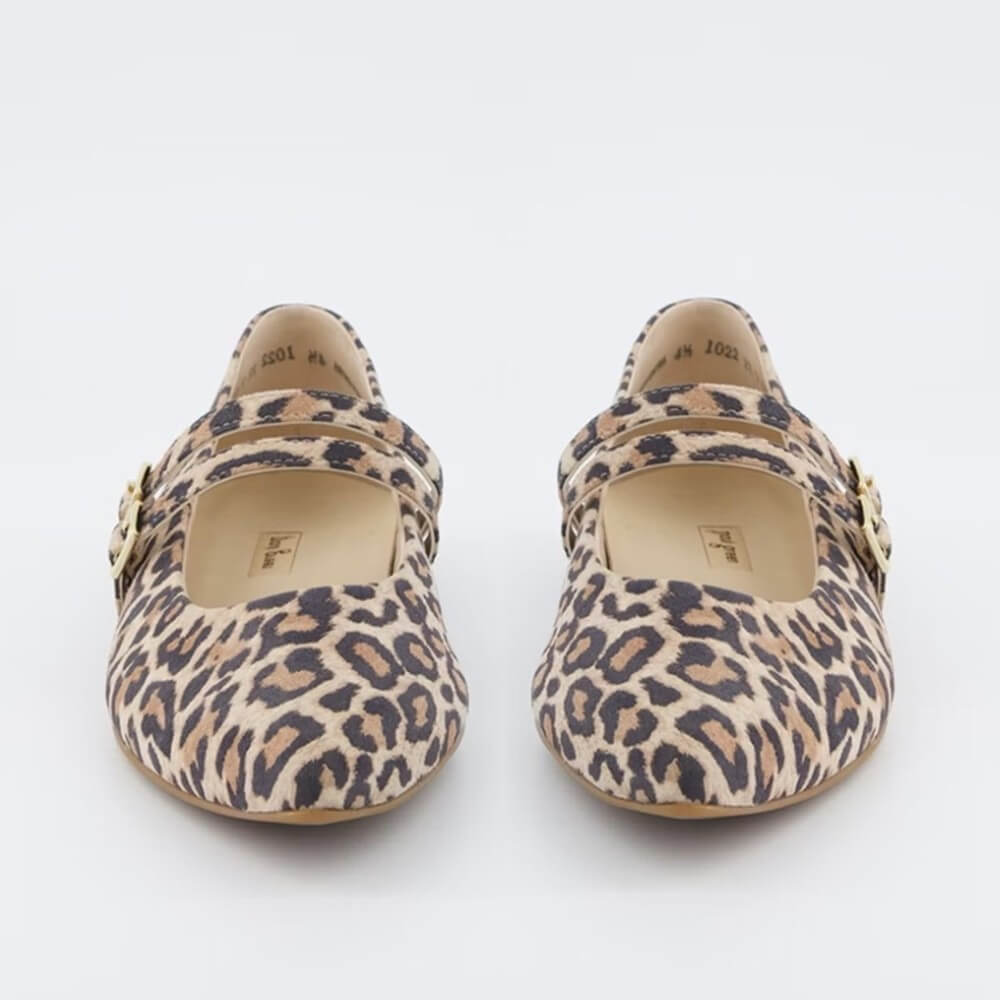 leopard print Maryjane Ballerinas