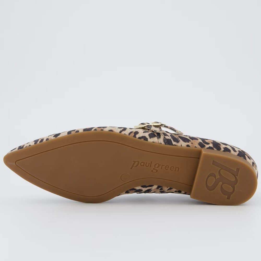 Paul Green Maryjane Ballerinas 1022 Leopard Desert
