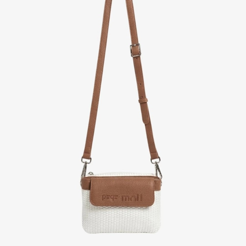 Pepe Moll Ivone Shoulder Bag 261313 Vegan Raffia White