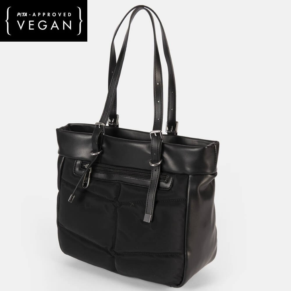 Black Vegan Shoulder Bag