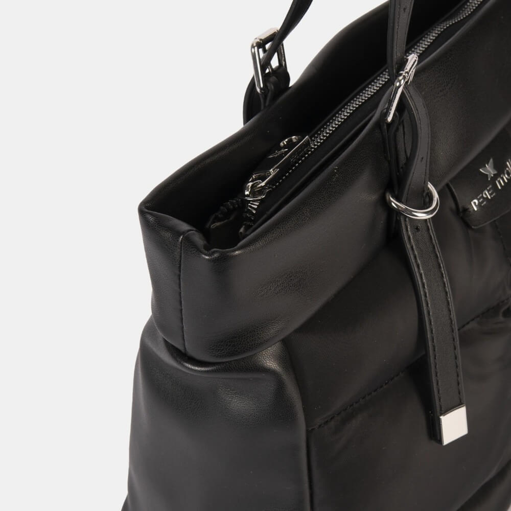 Black Vegan Shoulder Bag