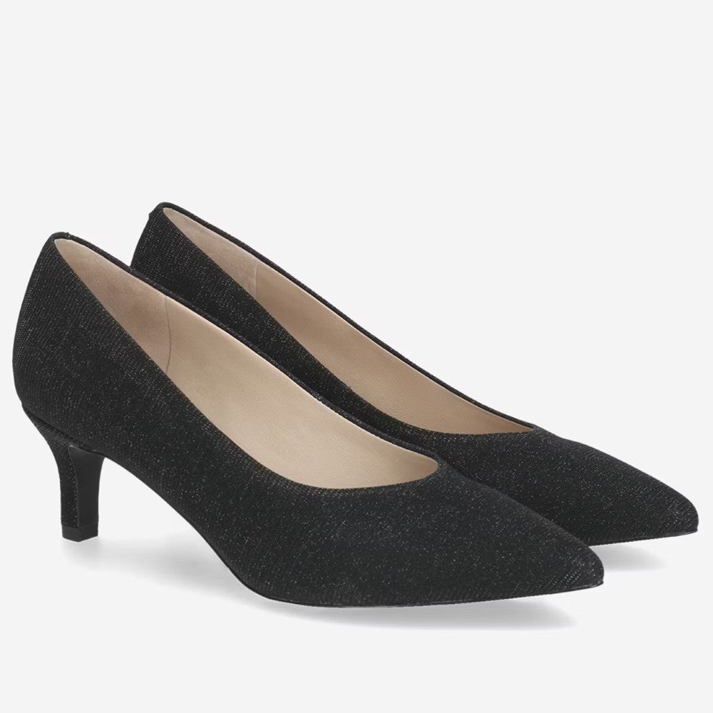 Peter Kaiser Glitter Pump 9-72447 Black Glitter