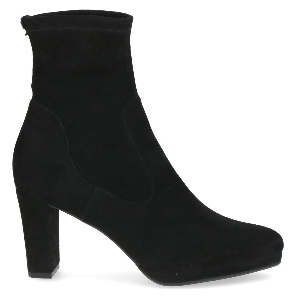 Black Suede Ankle Boot on a block heel Peter Kaiser
