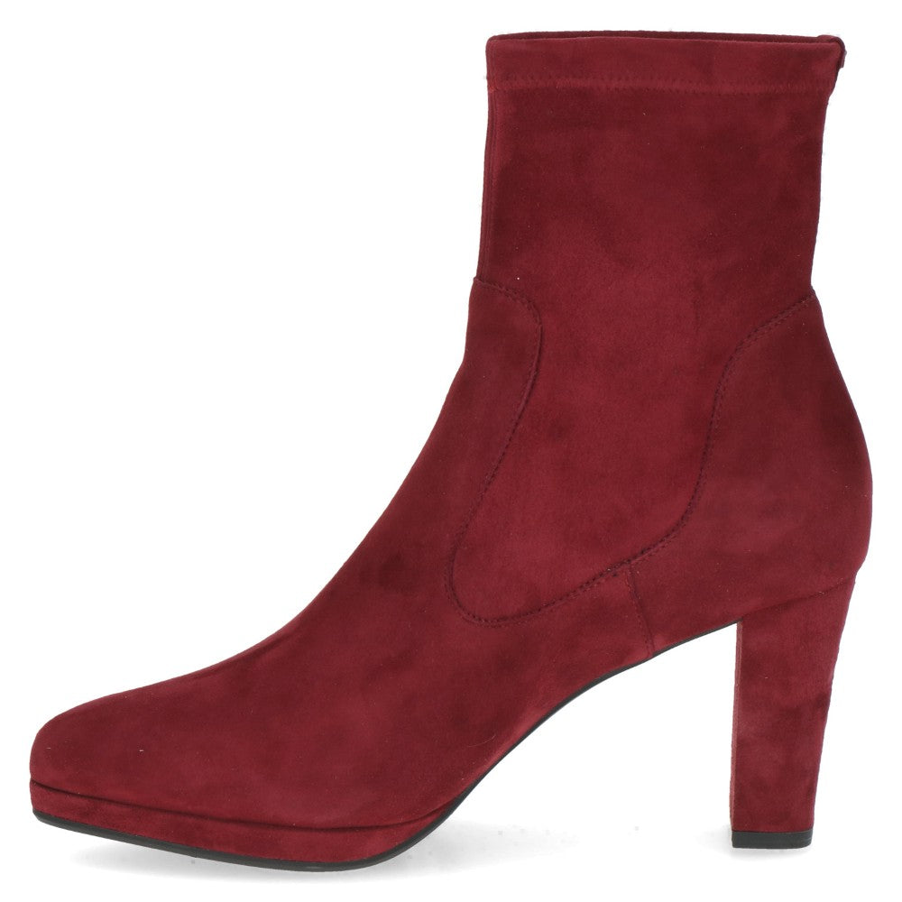 Peter Kaiser Suede Ankle Boot 9-75321 Bordeaux