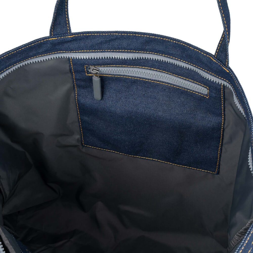 ROKA PORTOBELLO TOTE Denim Blue Wash