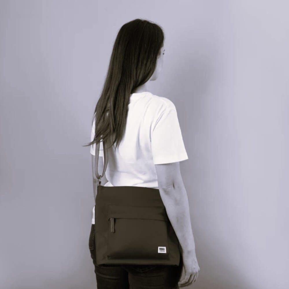 Roka Stratford L Nylon Crossbody Taupe