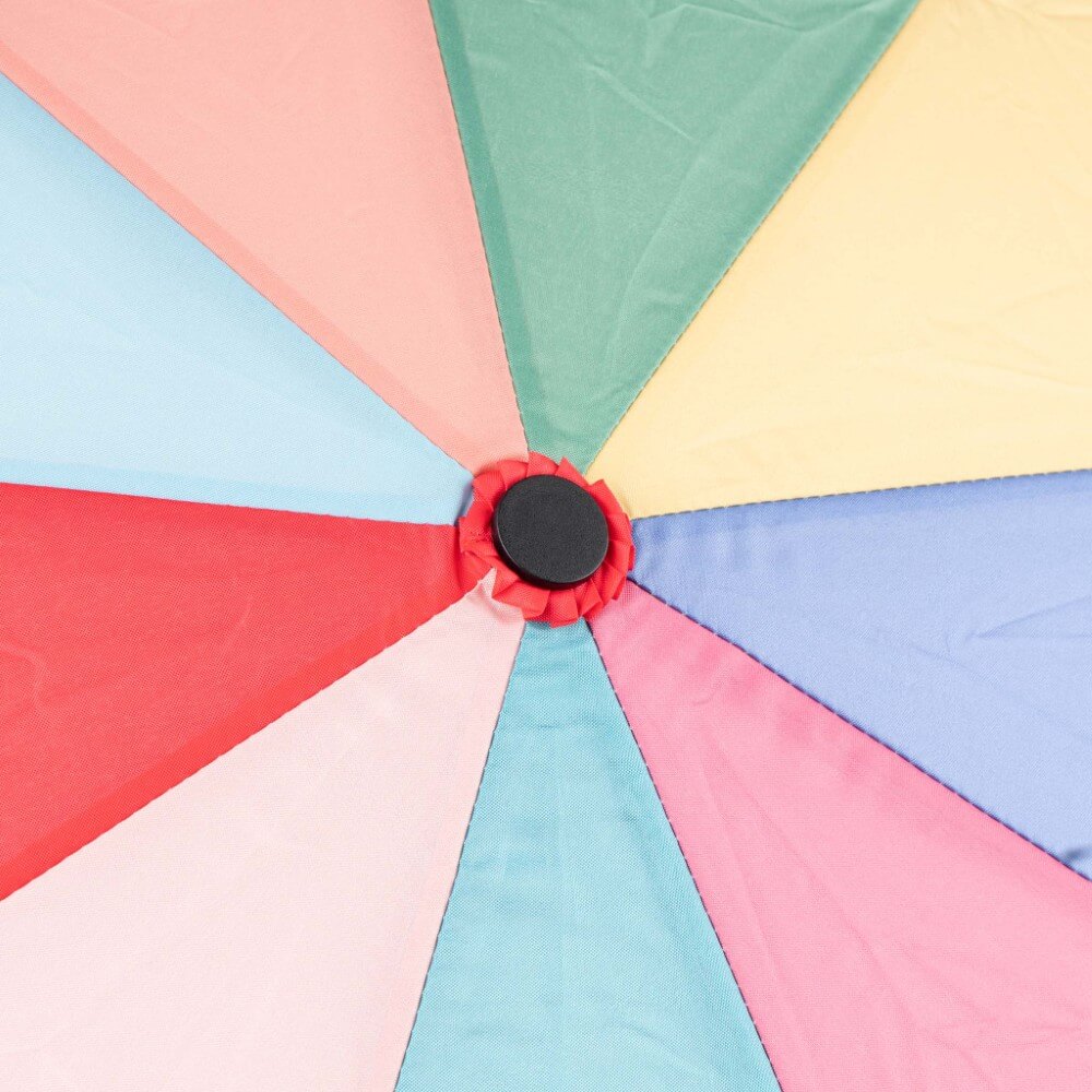Roka Waterloo Umbrella Sustainable Nylon-Bright Rainbow