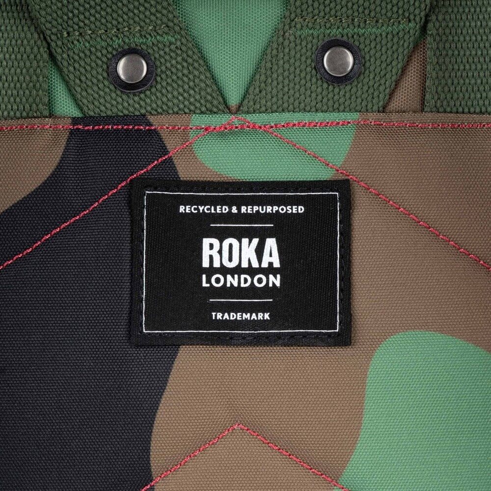 Roka Canfield Roll Top Backpack in Canvas Vintage Camo Medium