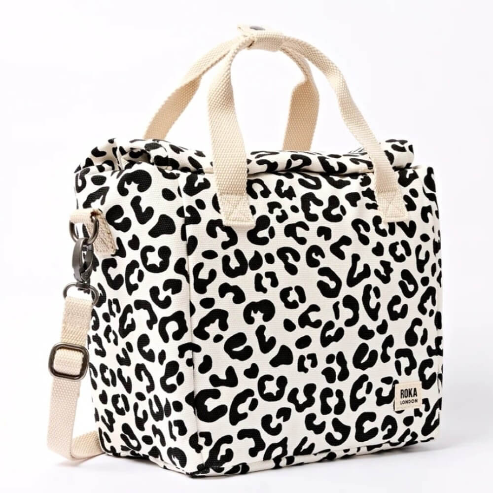Roka Leopard print Insulated lunch bag