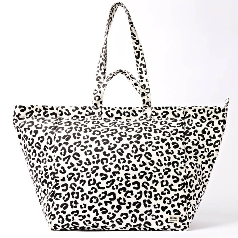 Roka Large Summer Leopard print tote bag