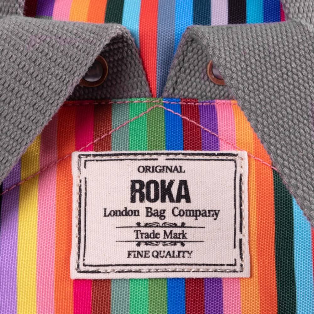 Roka CANFIELD B Recycled Backpack Small-MULTI STRIPE