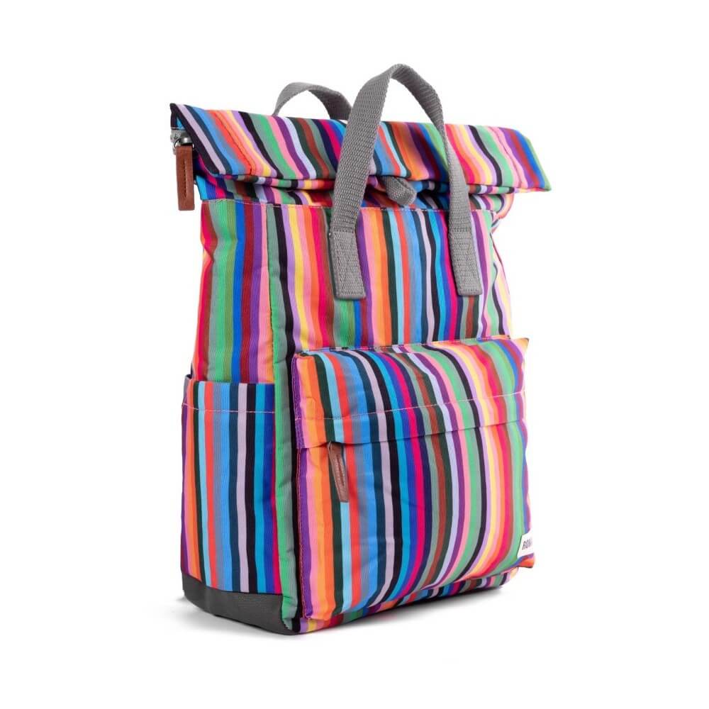 Roka CANFIELD B Recycled Backpack Small-MULTI STRIPE