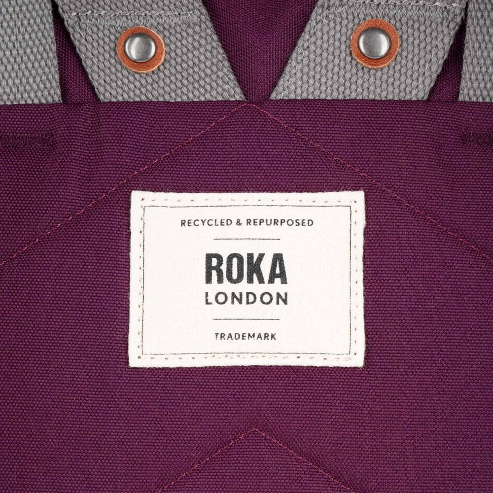 Roka Finchley Canvas Backpack in Cherry Lacquer