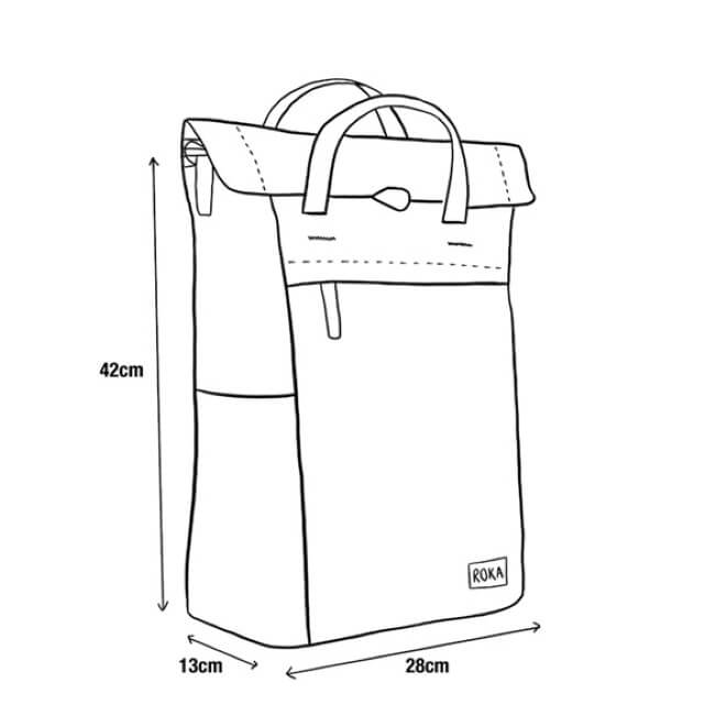 Roka Finchley Canvas Backpack in Cherry Lacquer