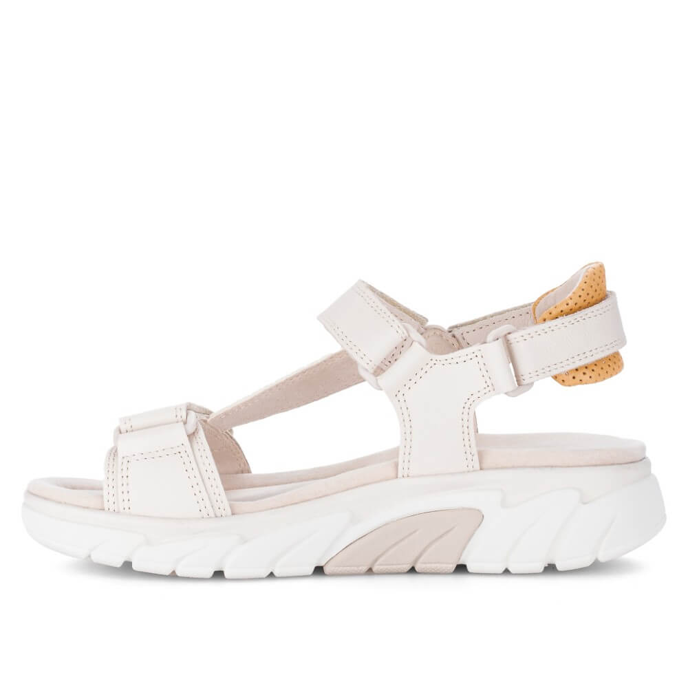 Rollingsofr cream walking sandal on a white background
