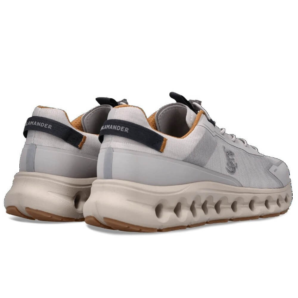 Pair of Salamander Light Grey Gents Sneakers on a white background