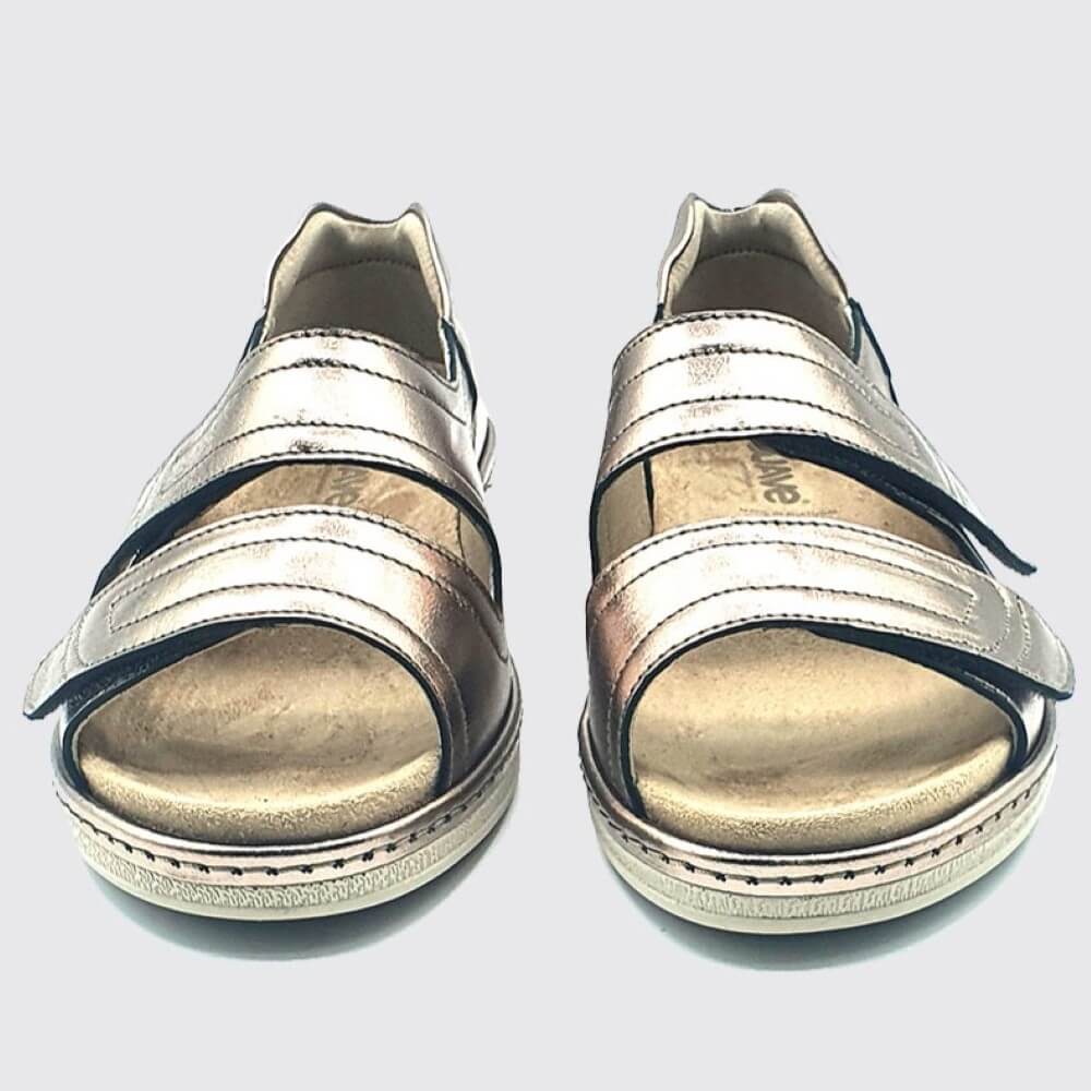 Suave Emily Velcro Sandal-BRONZE