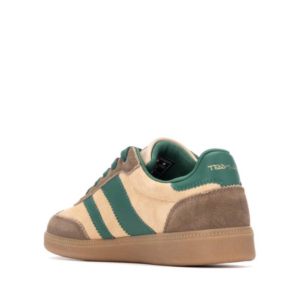 Beige and green sneaker with 'Teddy Smith' branding on a white background Teddy Smith Sneakers 120235 Beige