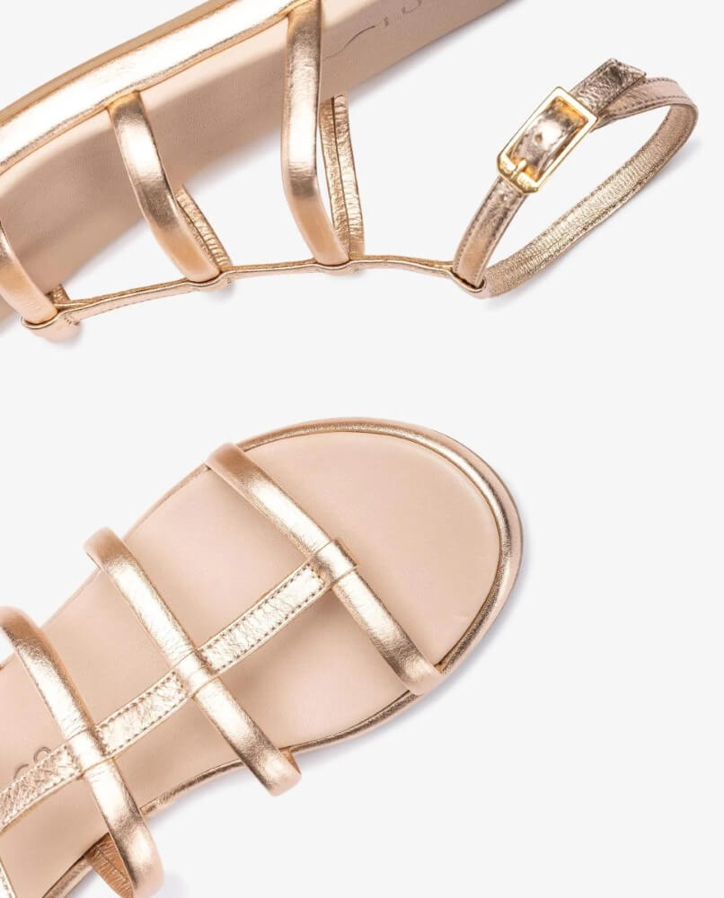 Unisa Clisa Gladiator Sandal Ballet Gold