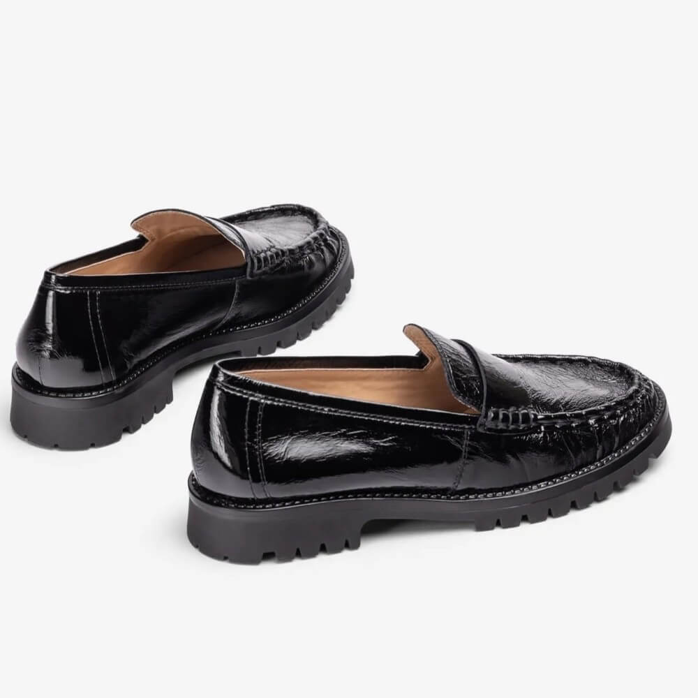 Unisa Fijo Penny Loafer Black Patent