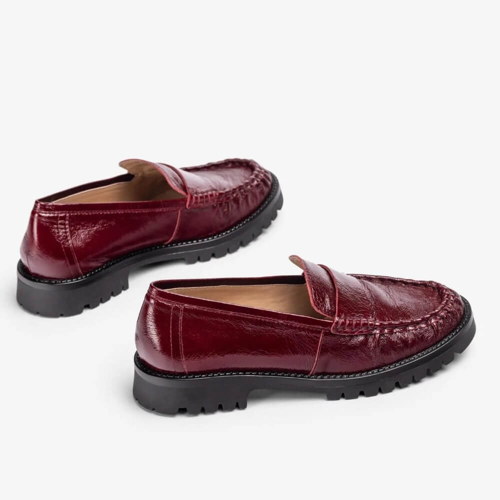Unisa Fijo Penny Loafer Burgundy Patent