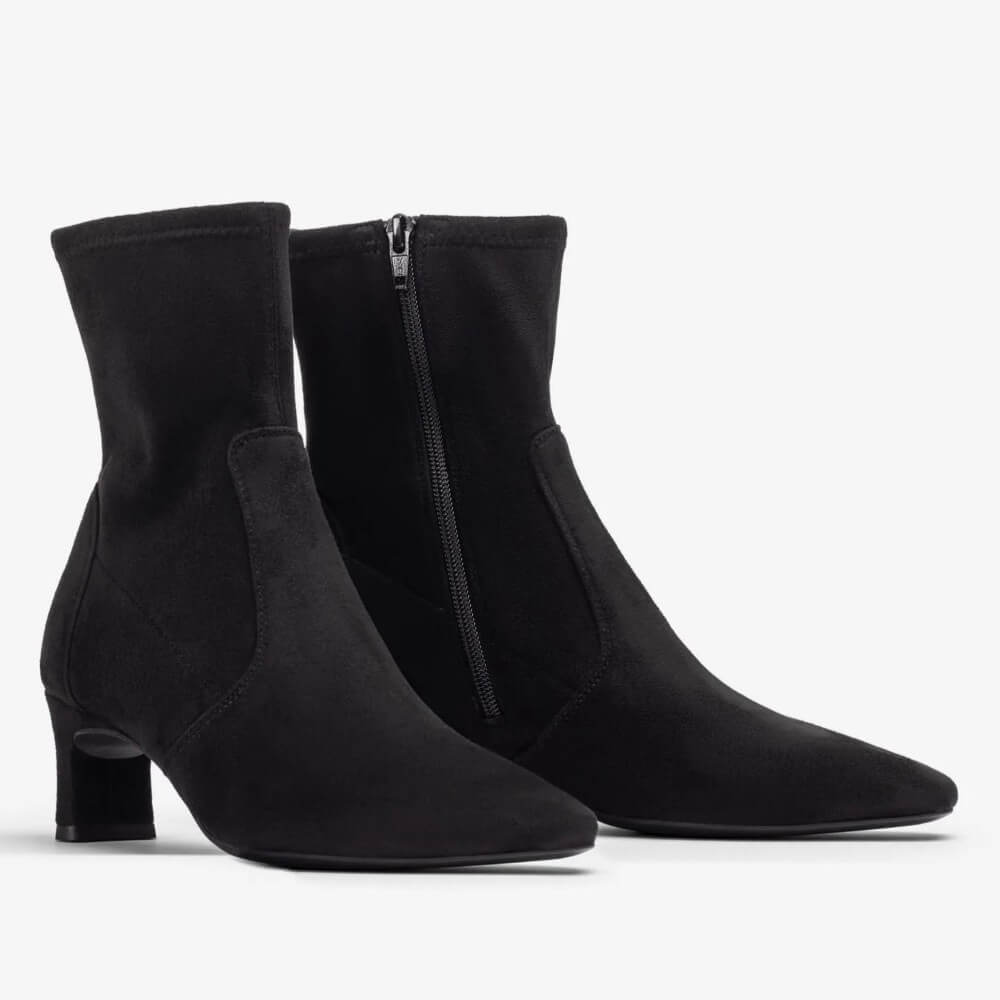 Pair of Unisa Jarret Ankle Boots Stretch Black
