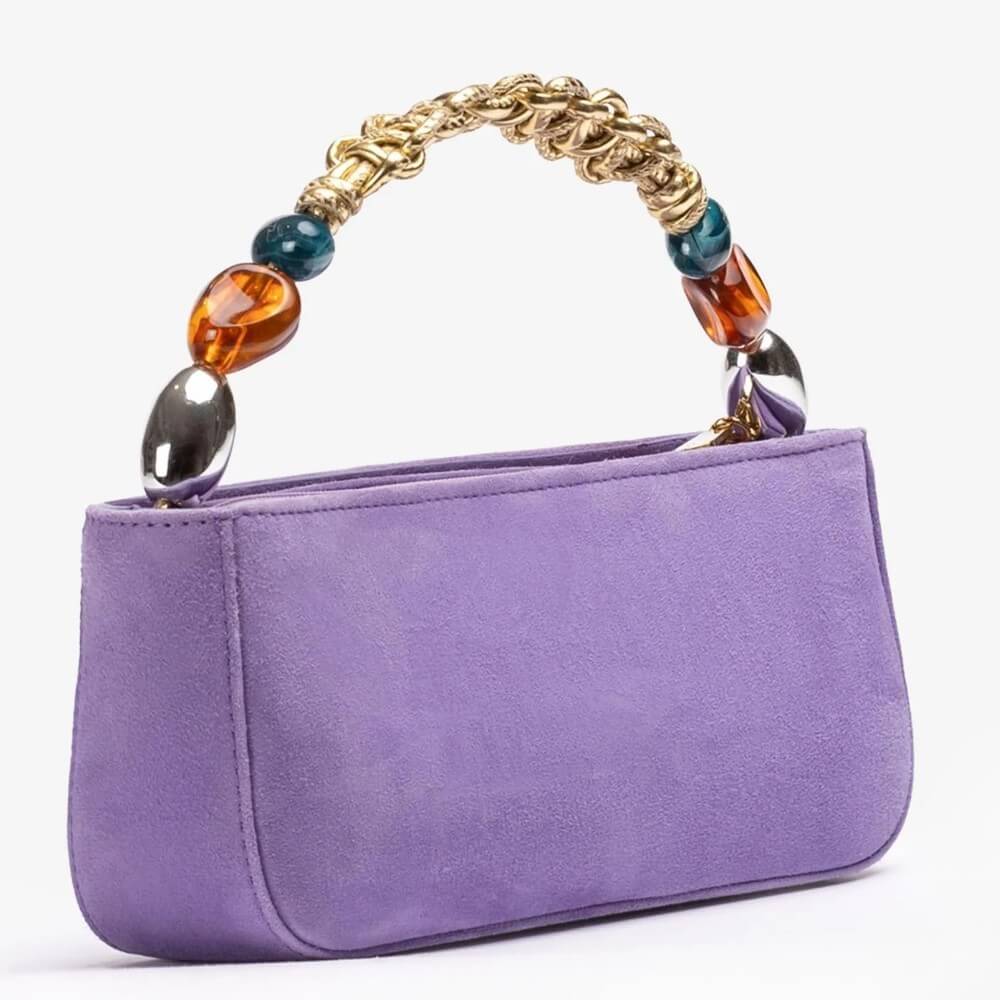 Unisa ZBowen Suede Handbag-LILAC