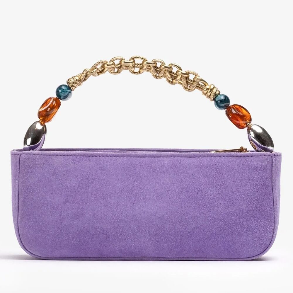 Unisa ZBowen Suede Handbag-LILAC