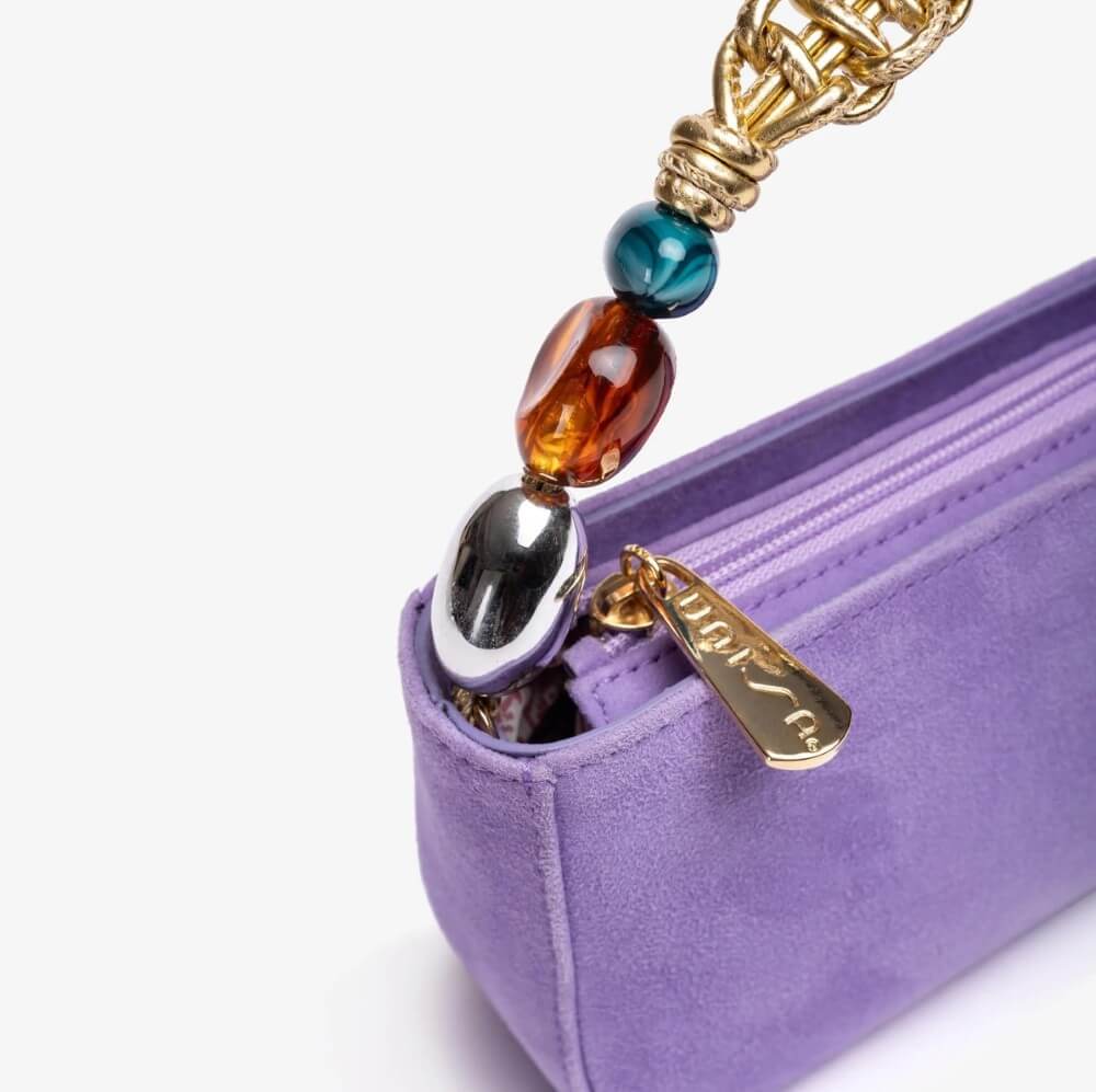 Unisa ZBowen Suede Handbag-LILAC