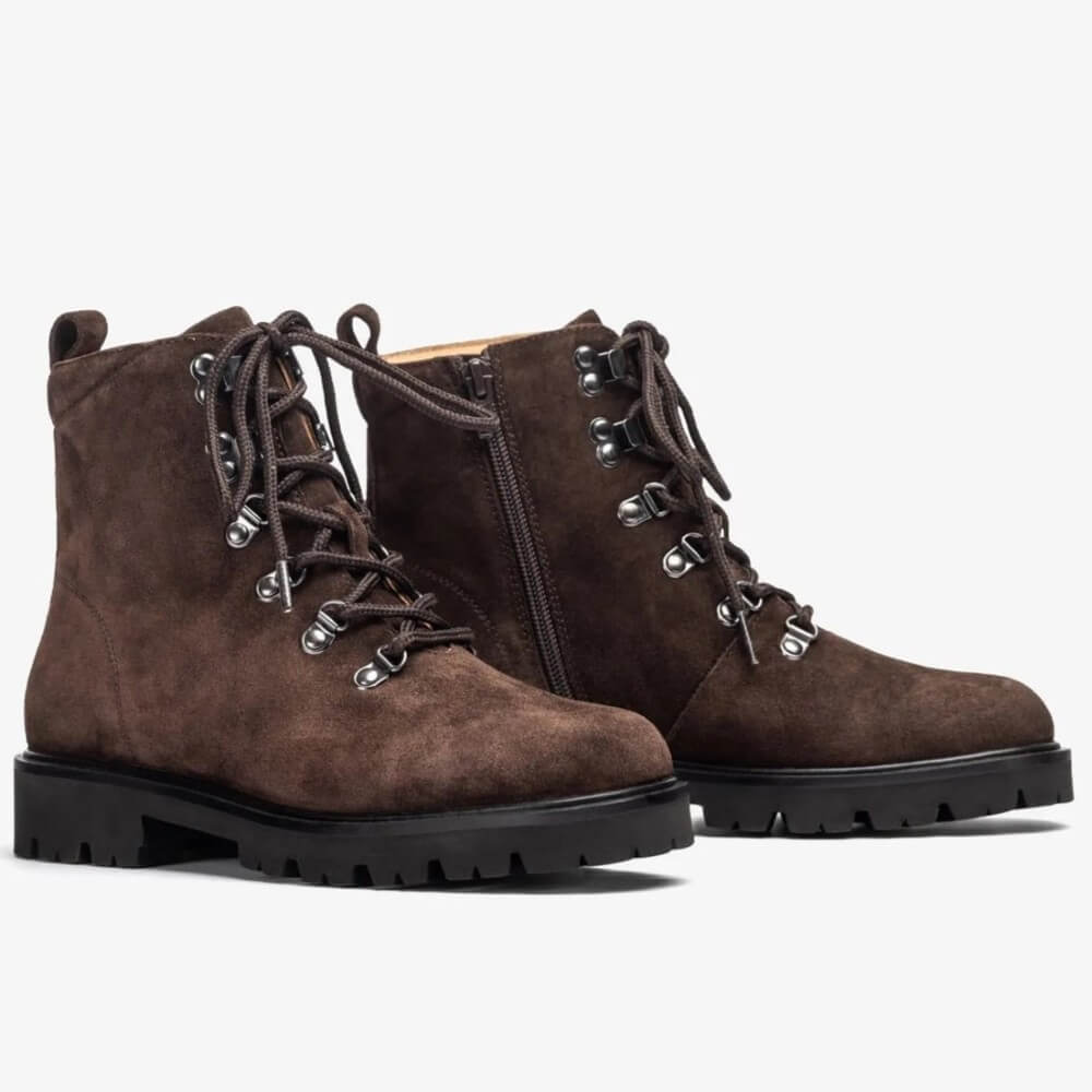 Unisa Fiela Suede Leather Ankle Boot Brown