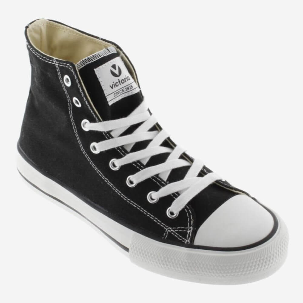 VICTORIA TRIBU BOTÍN CANVAS BASKETBALL MID BOOT 106500-BLACK