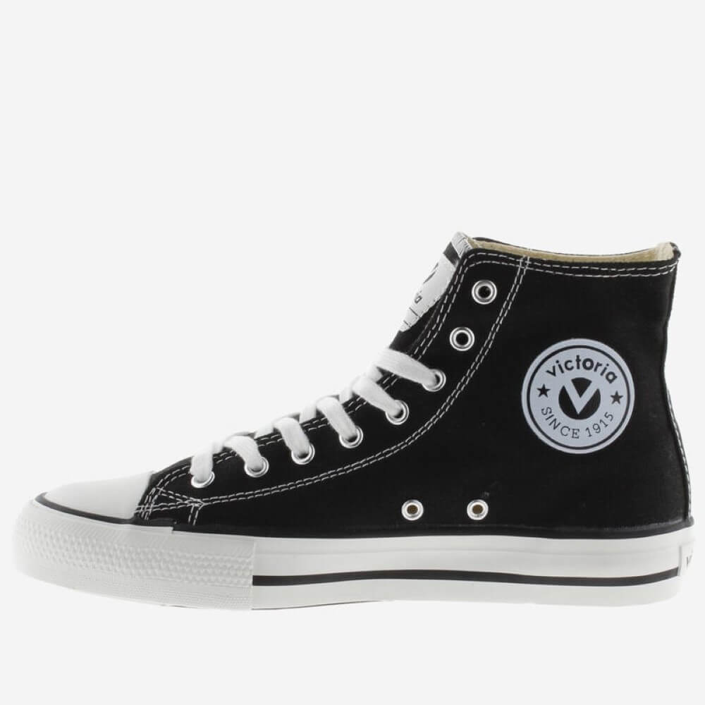 VICTORIA TRIBU BOTÍN CANVAS BASKETBALL MID BOOT 106500-BLACK
