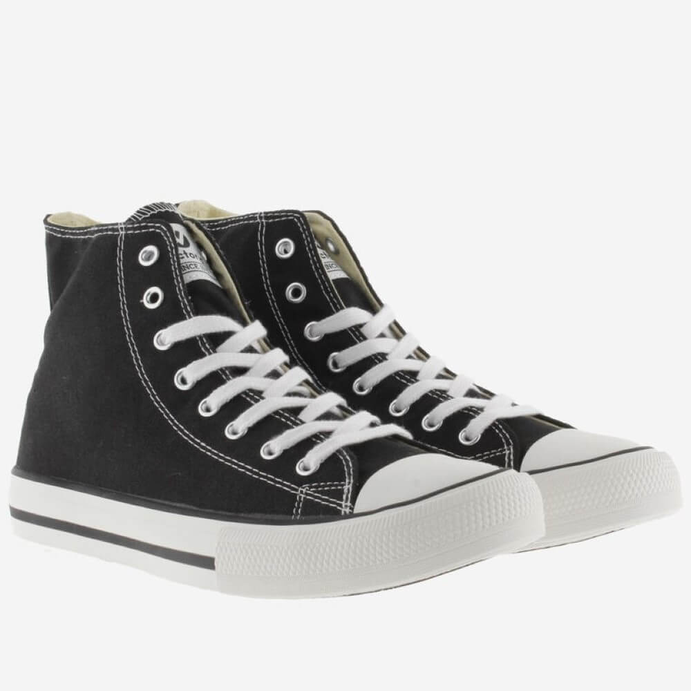 VICTORIA TRIBU BOTÍN CANVAS BASKETBALL MID BOOT 106500-BLACK