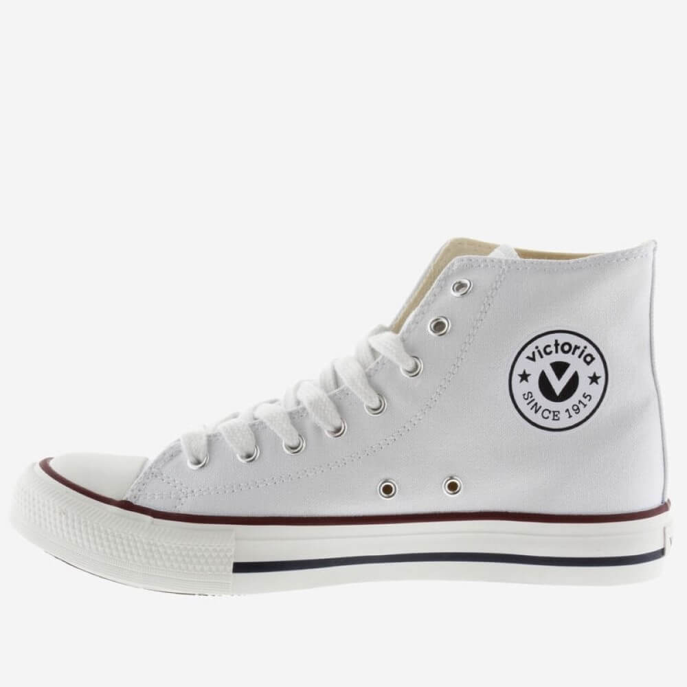 VICTORIA TRIBU BOTÍN CANVAS BASKETBALL MID BOOT 106500-WHITE