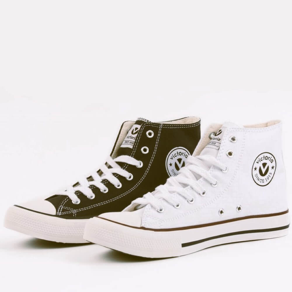 VICTORIA TRIBU BOTÍN CANVAS BASKETBALL MID BOOT 106500-BLACK
