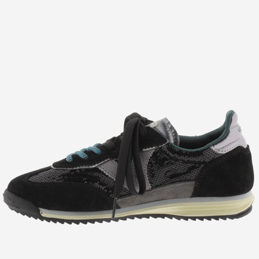 Victoria Saturno 1158119 Black Sequin Sneakers