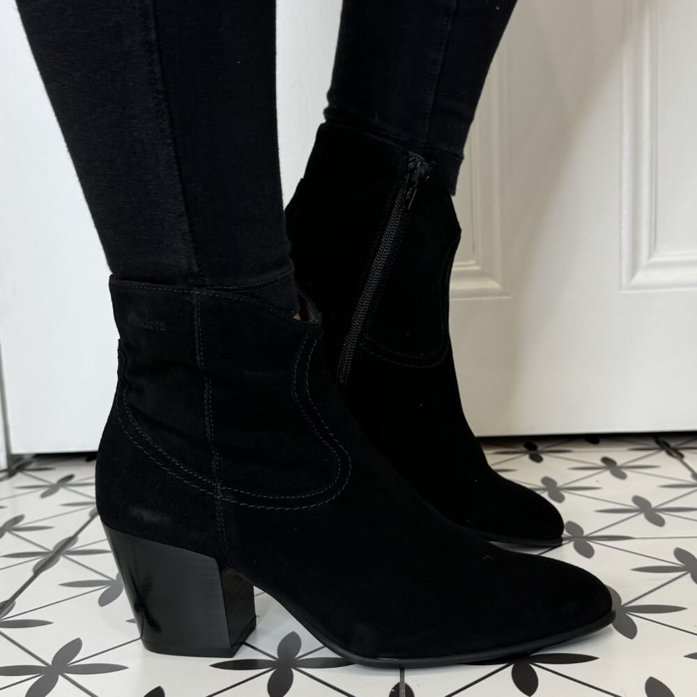 Wonders I-8912 Cane Western Boot-BLACK