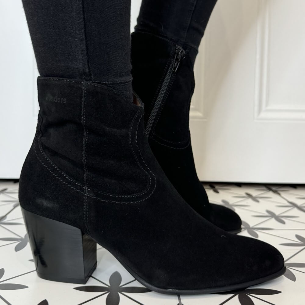 Wonders I-8912 Cane Western Boot-BLACK