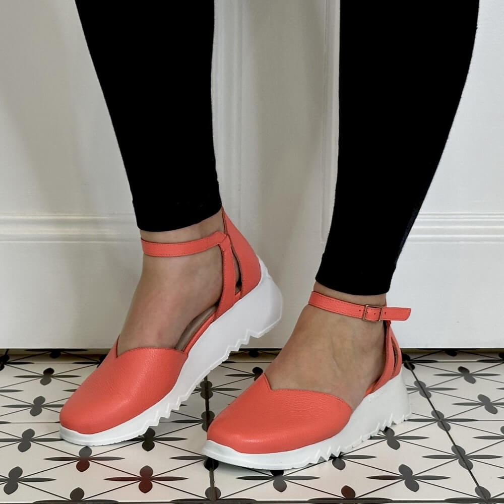 Wonders Selfie Wedge Sandal E-6703-CORAL