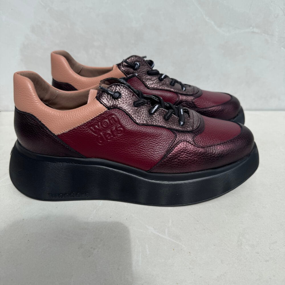 Wonders Roma 30 Leather Trainer A-3630-WINE