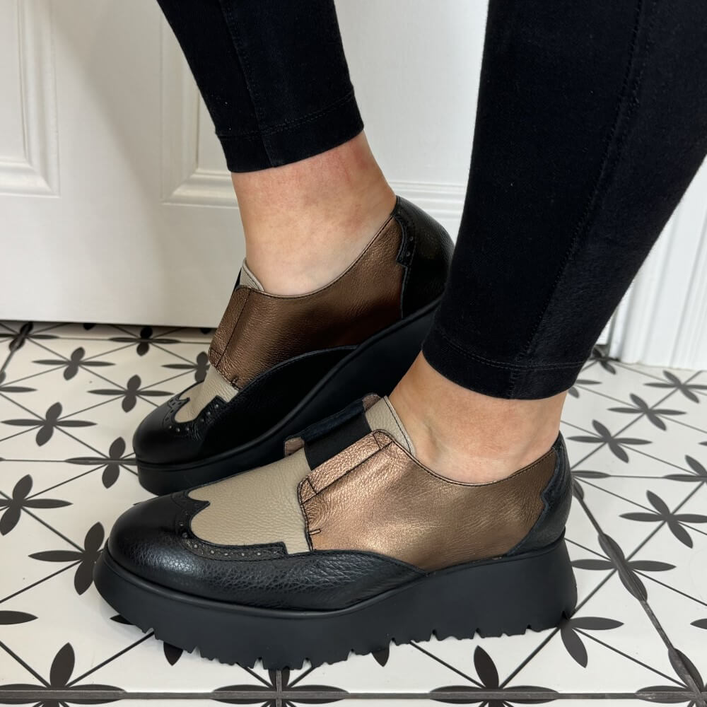 Wonders C-7313 Salva Slip-on-TAUPE