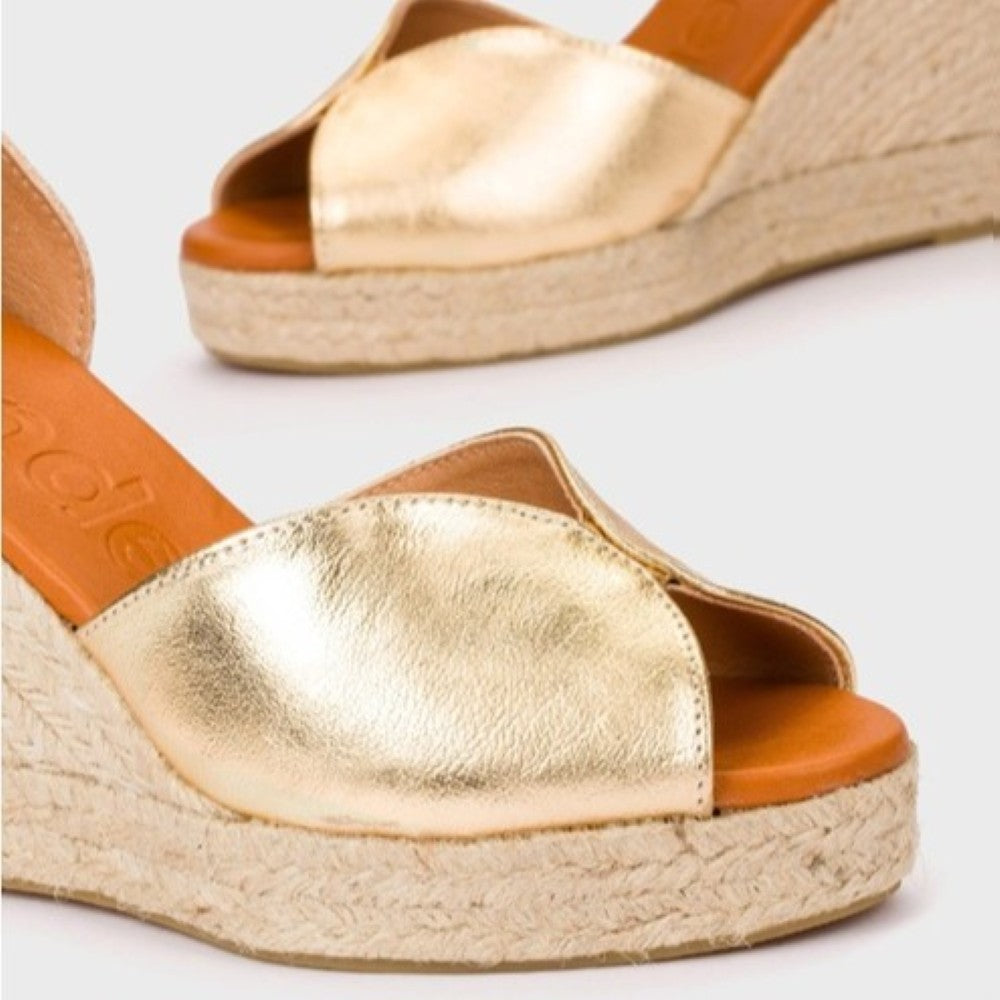 Wonders YH-PI609 Pilar 09 Espadrilles Gold