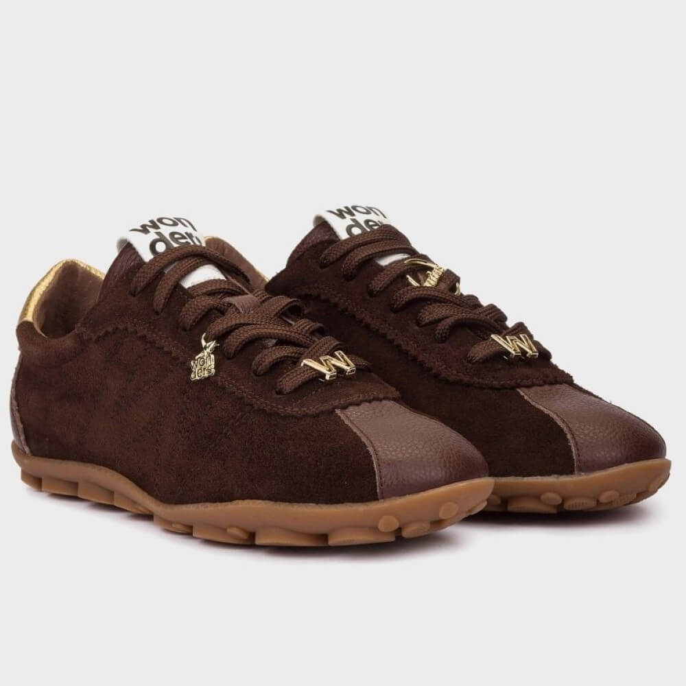 Wonders Sprintr 03 Retro-Style Sneakers Testa Brown