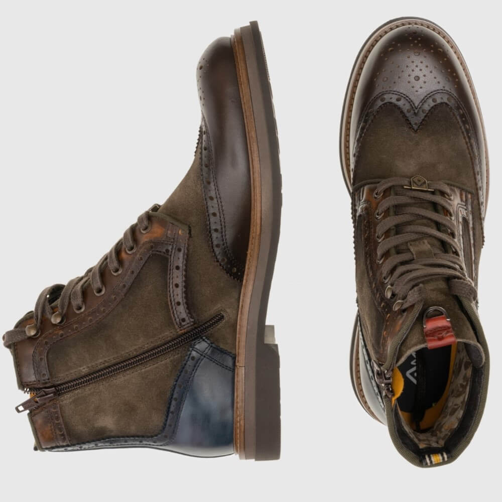 Ambitious BTR Brouge Boot 12432B -BROWN