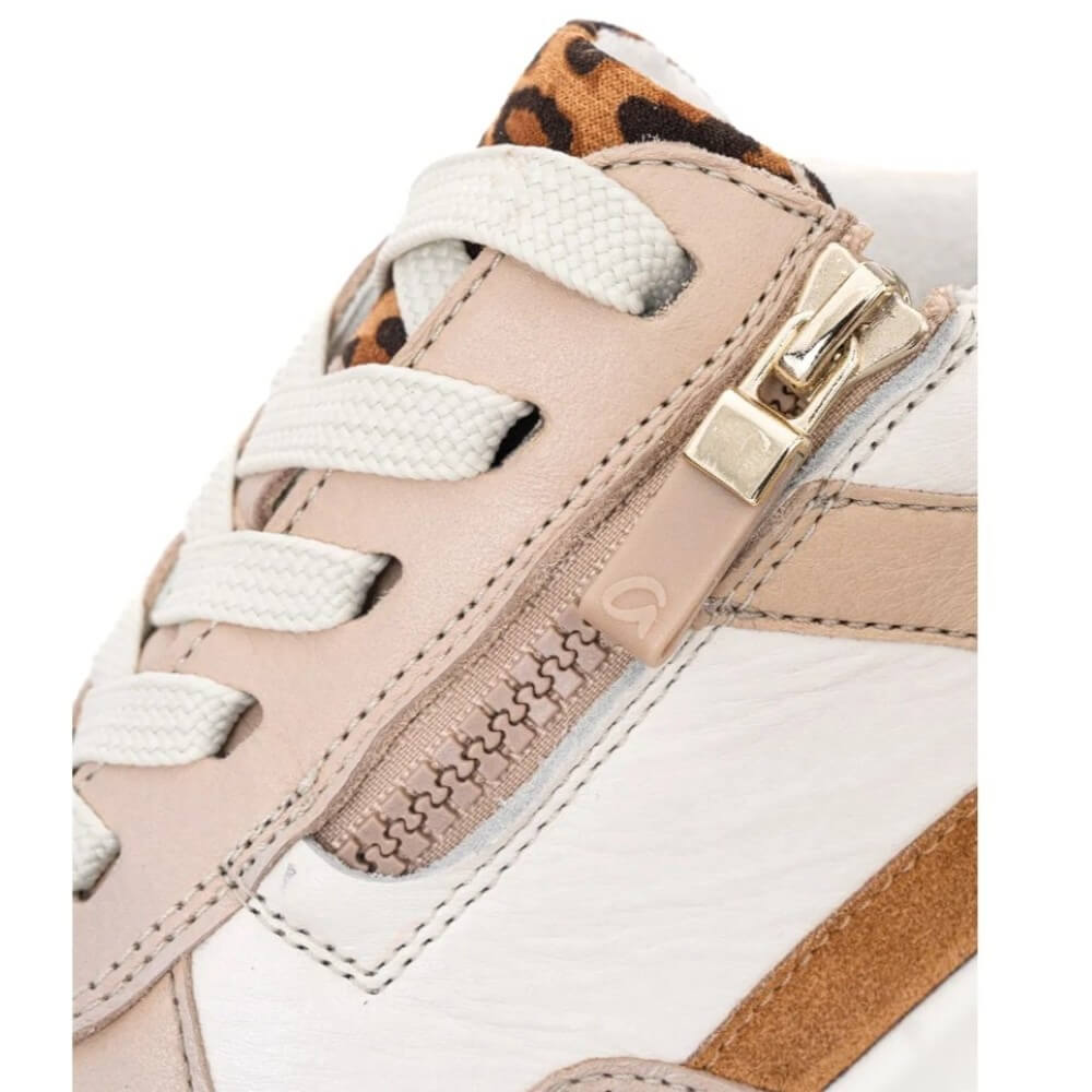 Ara Garda 12-57702 Leather Wedge Lace-up Cream Beige