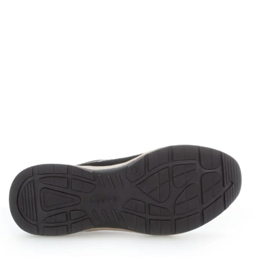 Gabor Capri 76.585 Leather Trainer Black Brown