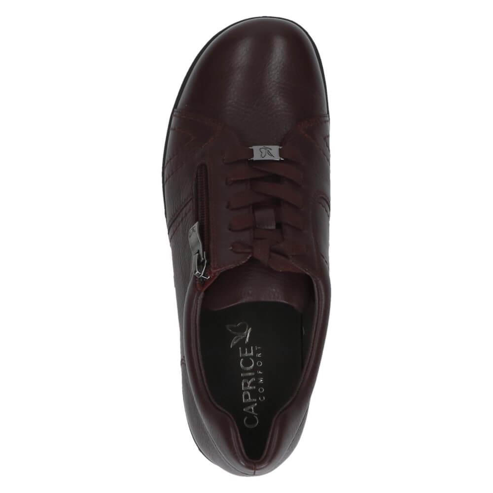 Caprice 9-23300 Leather Lace-up-BORDEAUX
