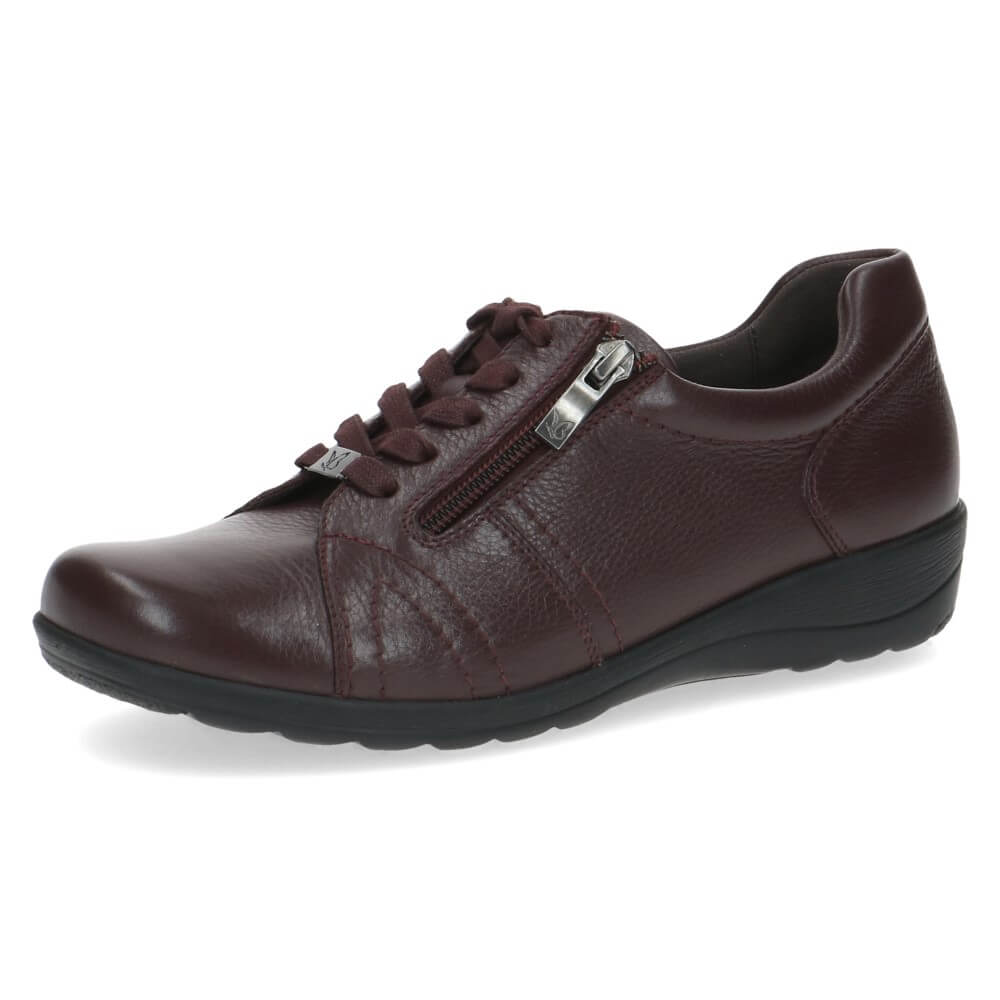 Caprice 9-23300 Leather Lace-up-BORDEAUX